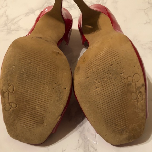 Jessica Simpson Red Patent Leather Pumps 👠💋❤️ - Picture 8 of 8